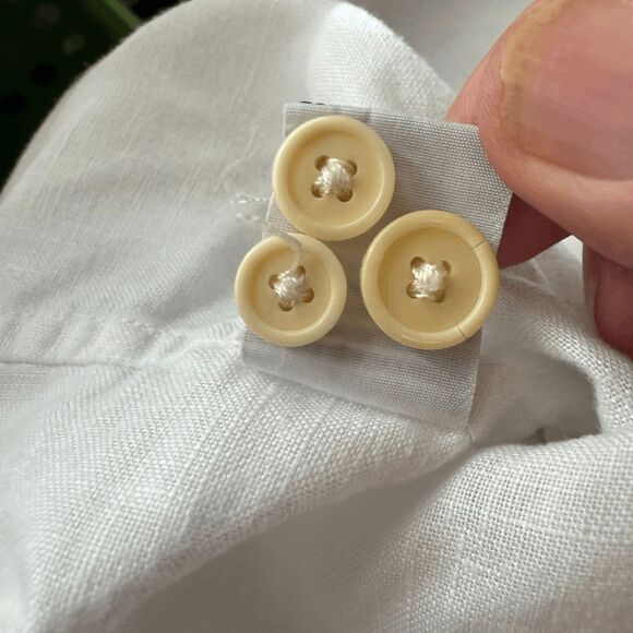 Tommy Bahama Men's 100% Linen Long‎ Sleeve Button Up Shirt White Size XXL - Picture 6 of 7